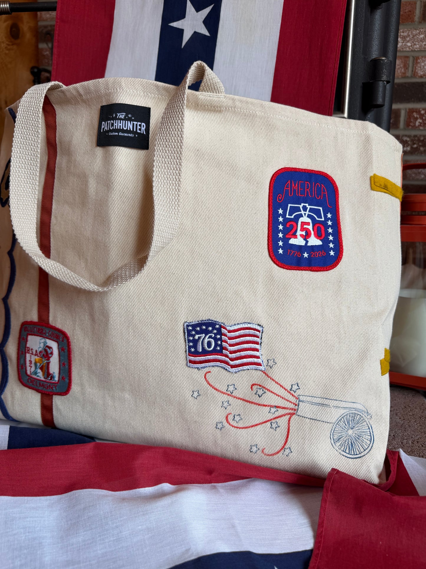 Spirit of 76 (Pink Pennant)- Vintage Pennant Tote