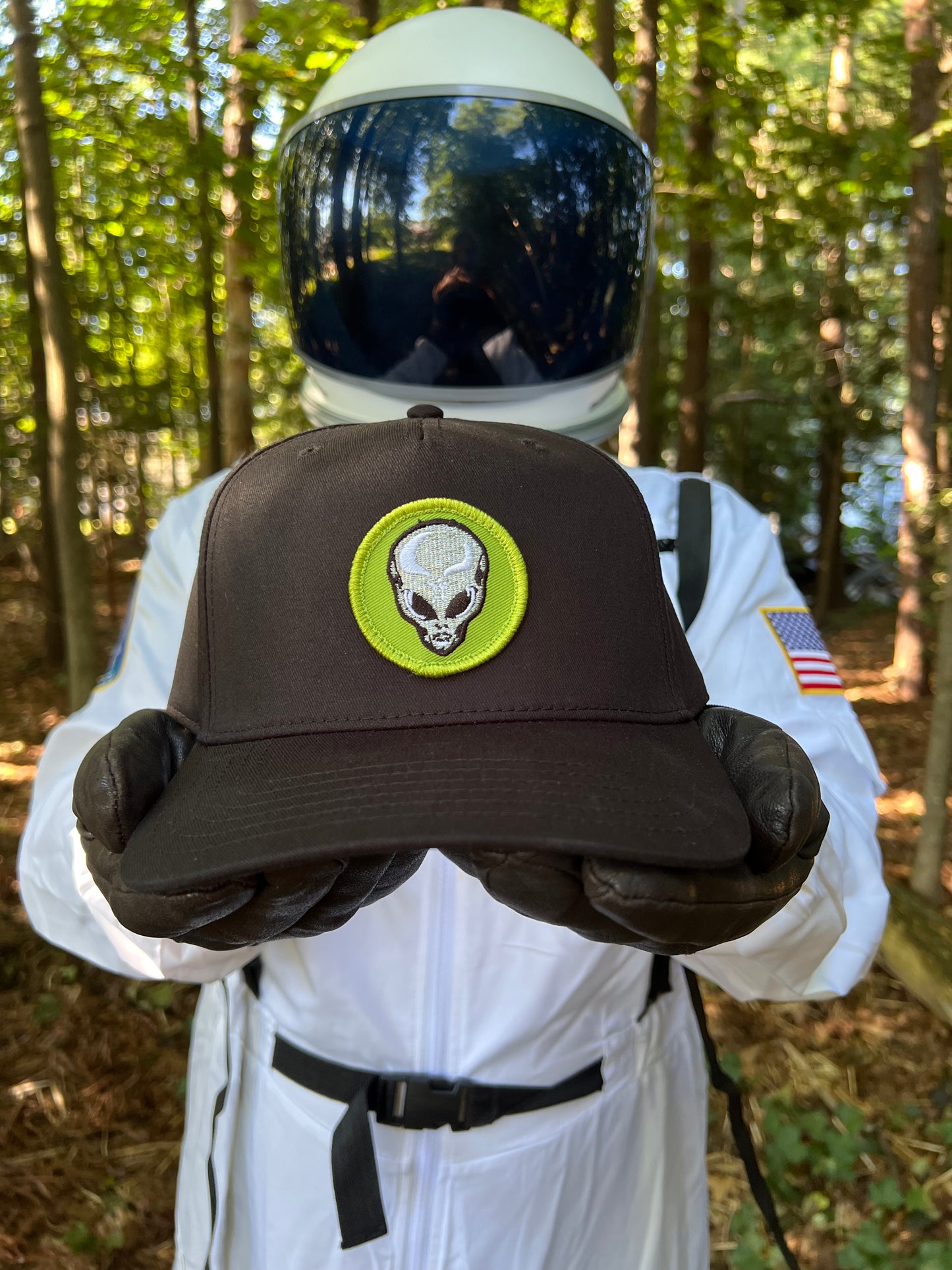 Tall Gray Alien Hat