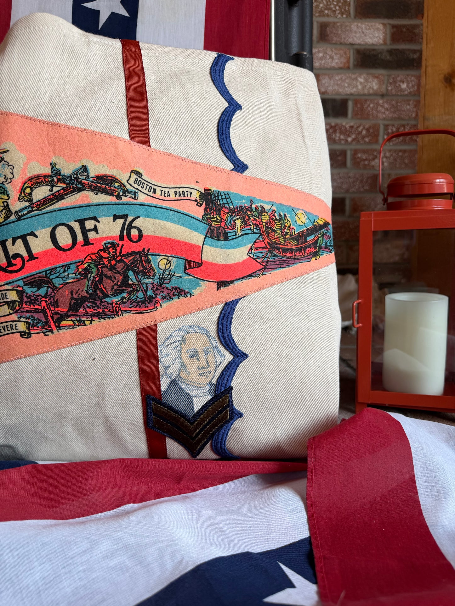 Spirit of 76 (Pink Pennant)- Vintage Pennant Tote
