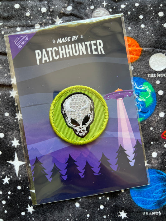 Tall Gray Alien Patch
