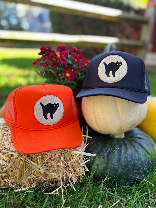 Black Cat Trucker Hat