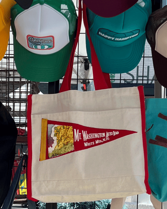 Mt Washington - Red Vintage Pennant Tote